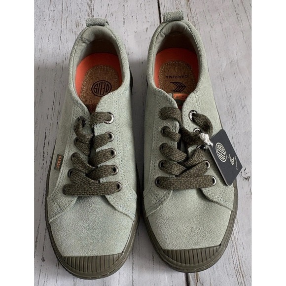 Cariuma Other - Cariuma X Deus Ex Machina OCA LOW Green Suede sneaker sz W7/M 5.5 BRAZIL Skater